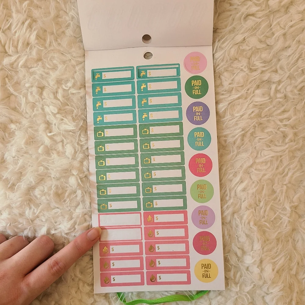 🌻 happy planner • budget sticker book
